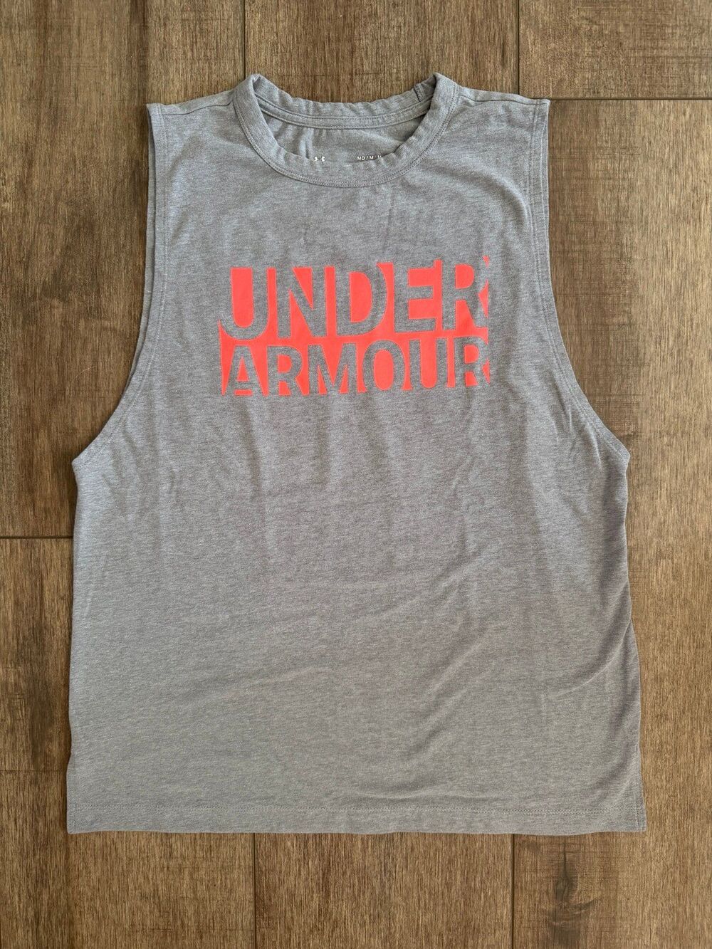 Under Armour Muscle Tank Top Medium HeatGear Gray